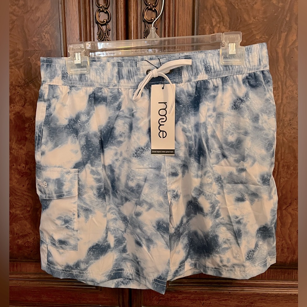 NONWE woman’s swim shorts NWT ice blue size medium.
